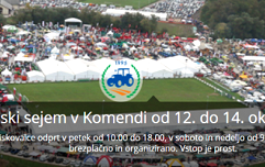 Jesenski sejem v Komendi od 12. do 14. oktobra 2018